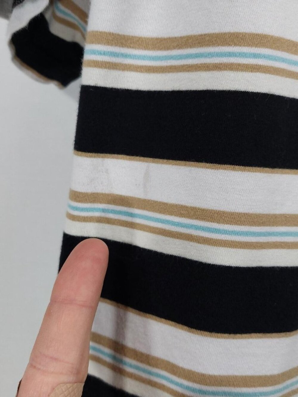 Retro Guess Originals T-Shirt Men's Sz M, Rogers Striped, Embroidered Spellout - Picture 7 of 8